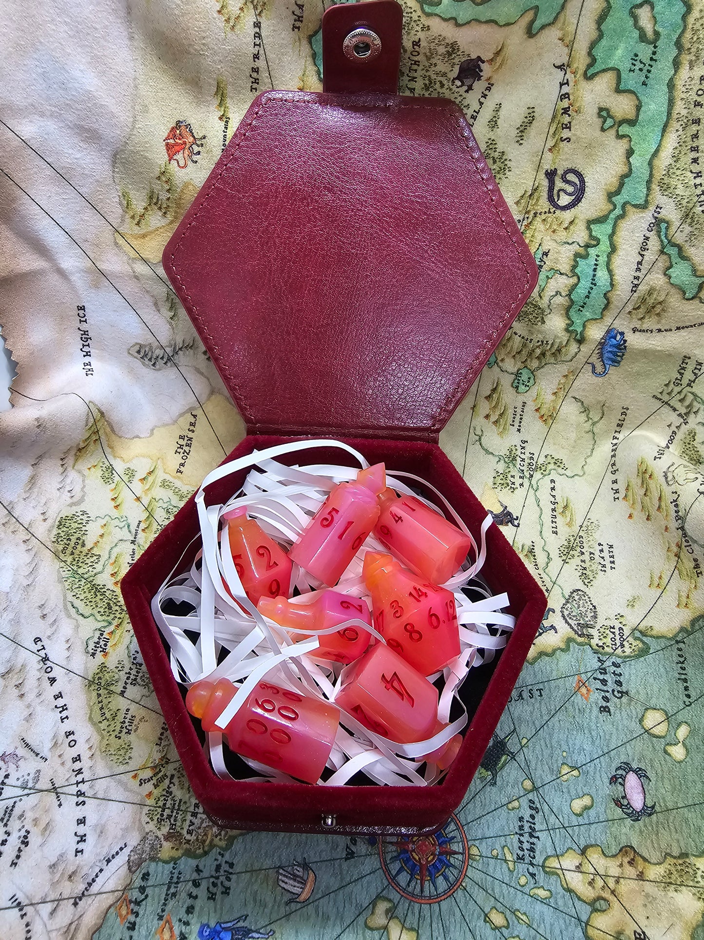 Fruit salad handmade potion bottle dice