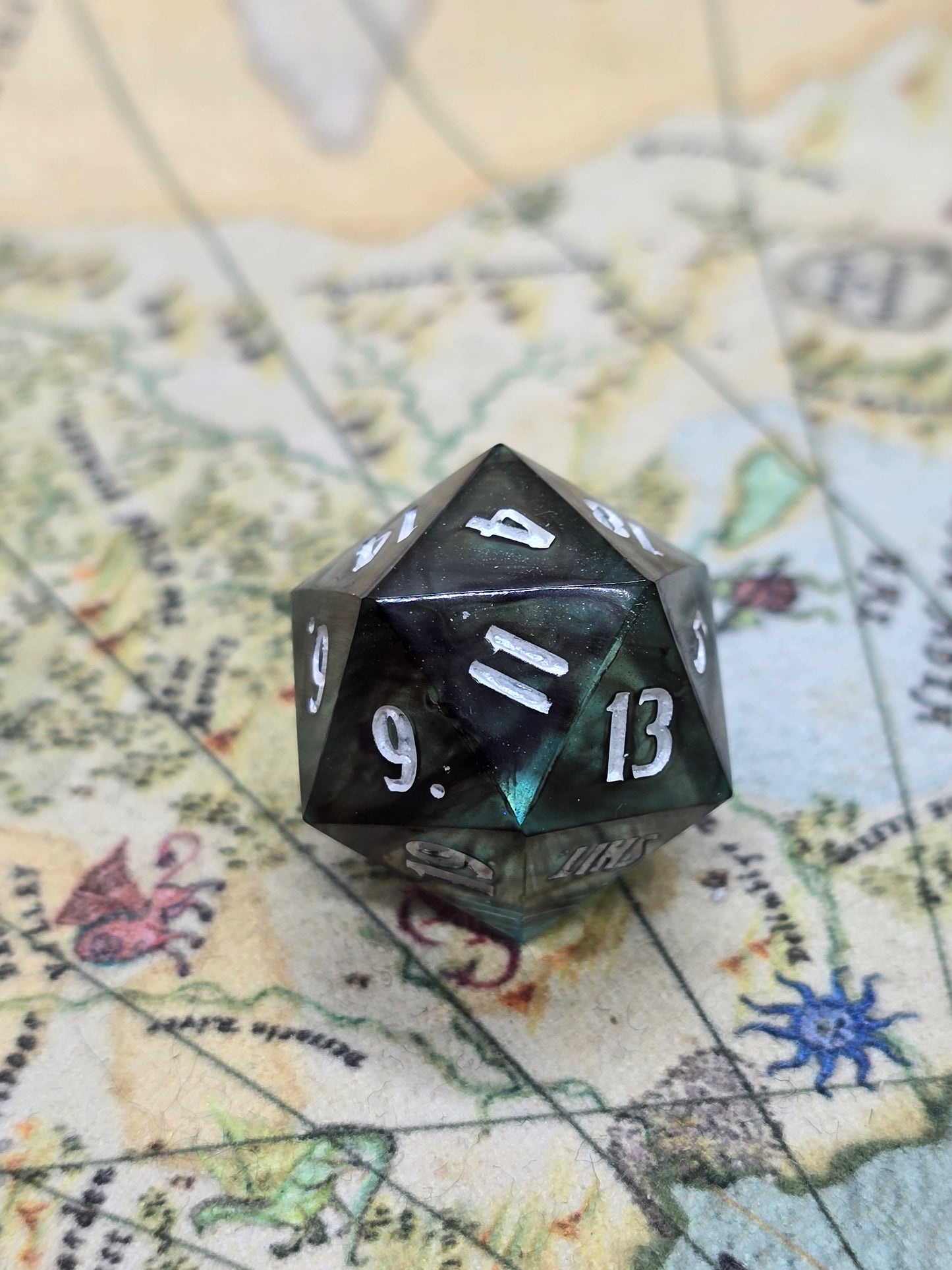 Crit! Shit. Handmade d20