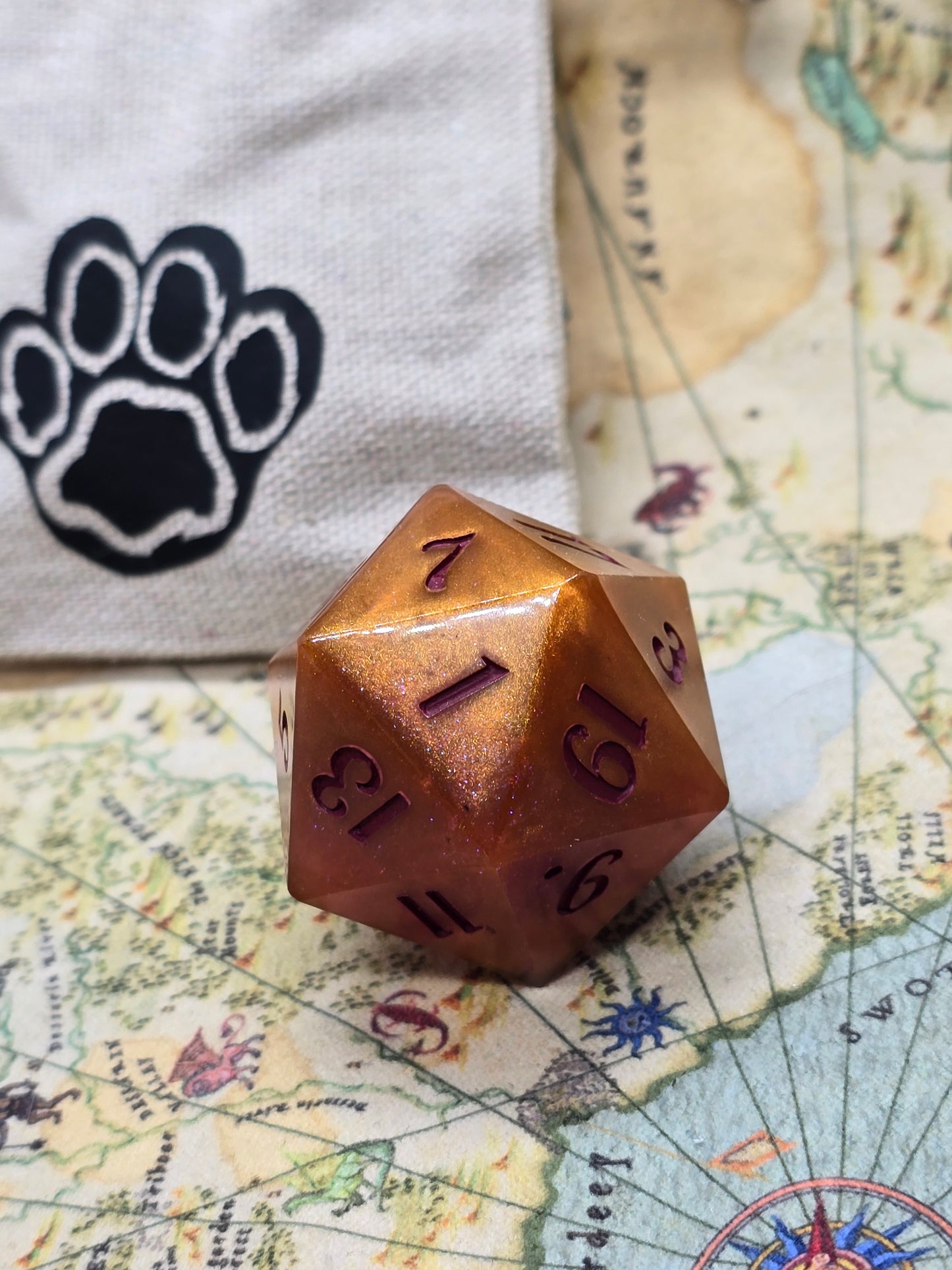 Golden fey handmade 35mm D20