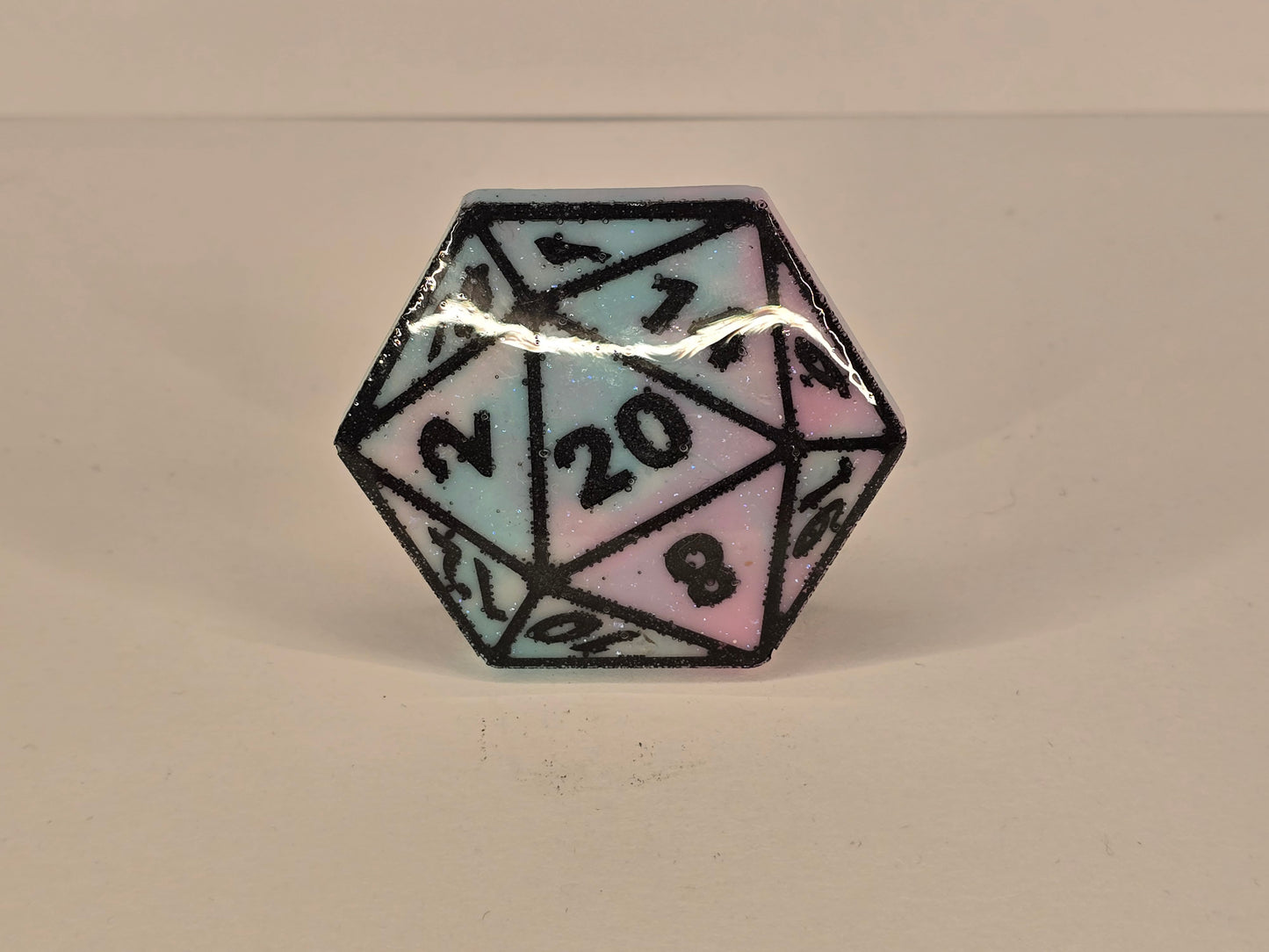Cotton candy D20 phone grip