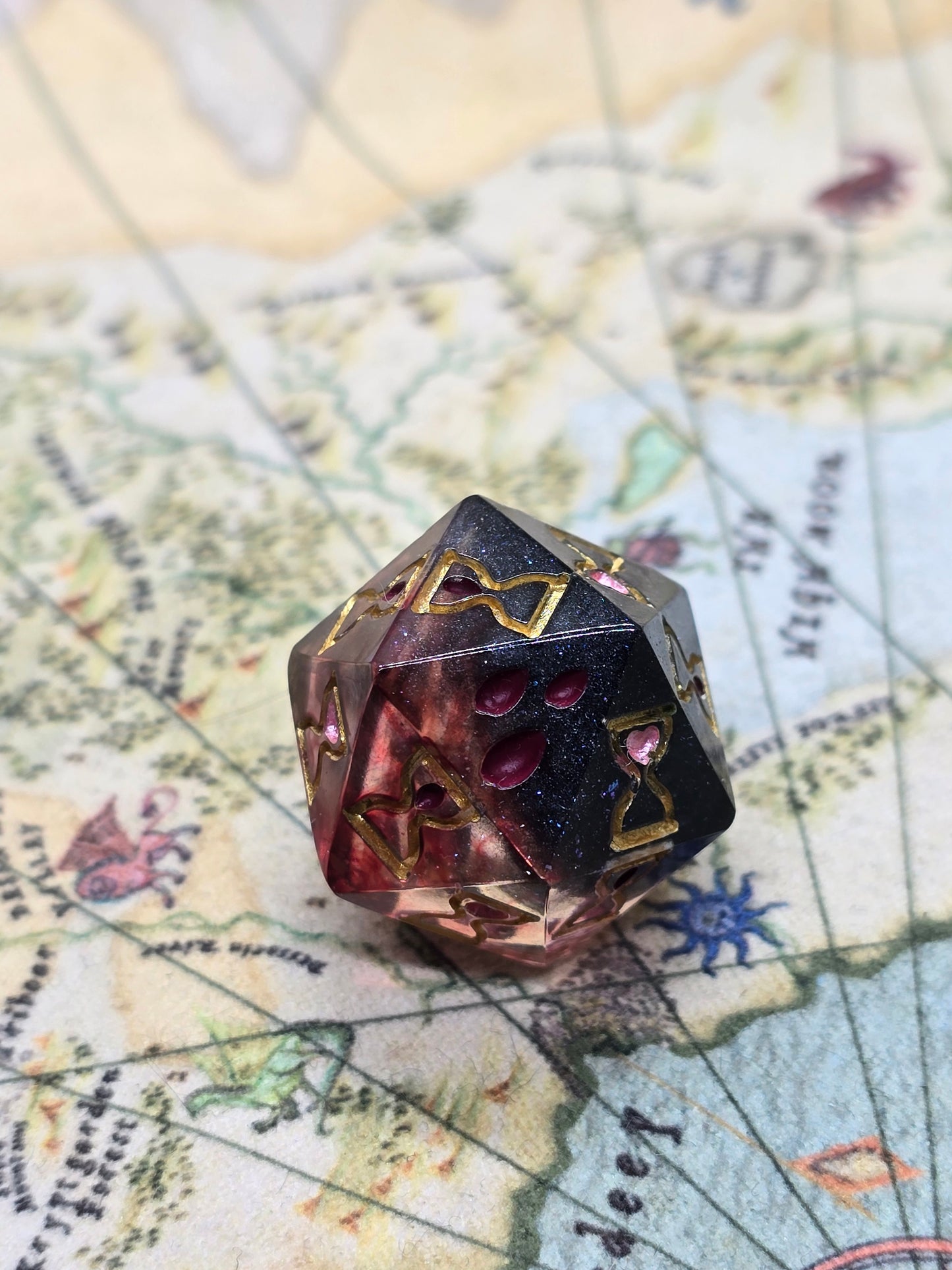 The end death save handmade dice