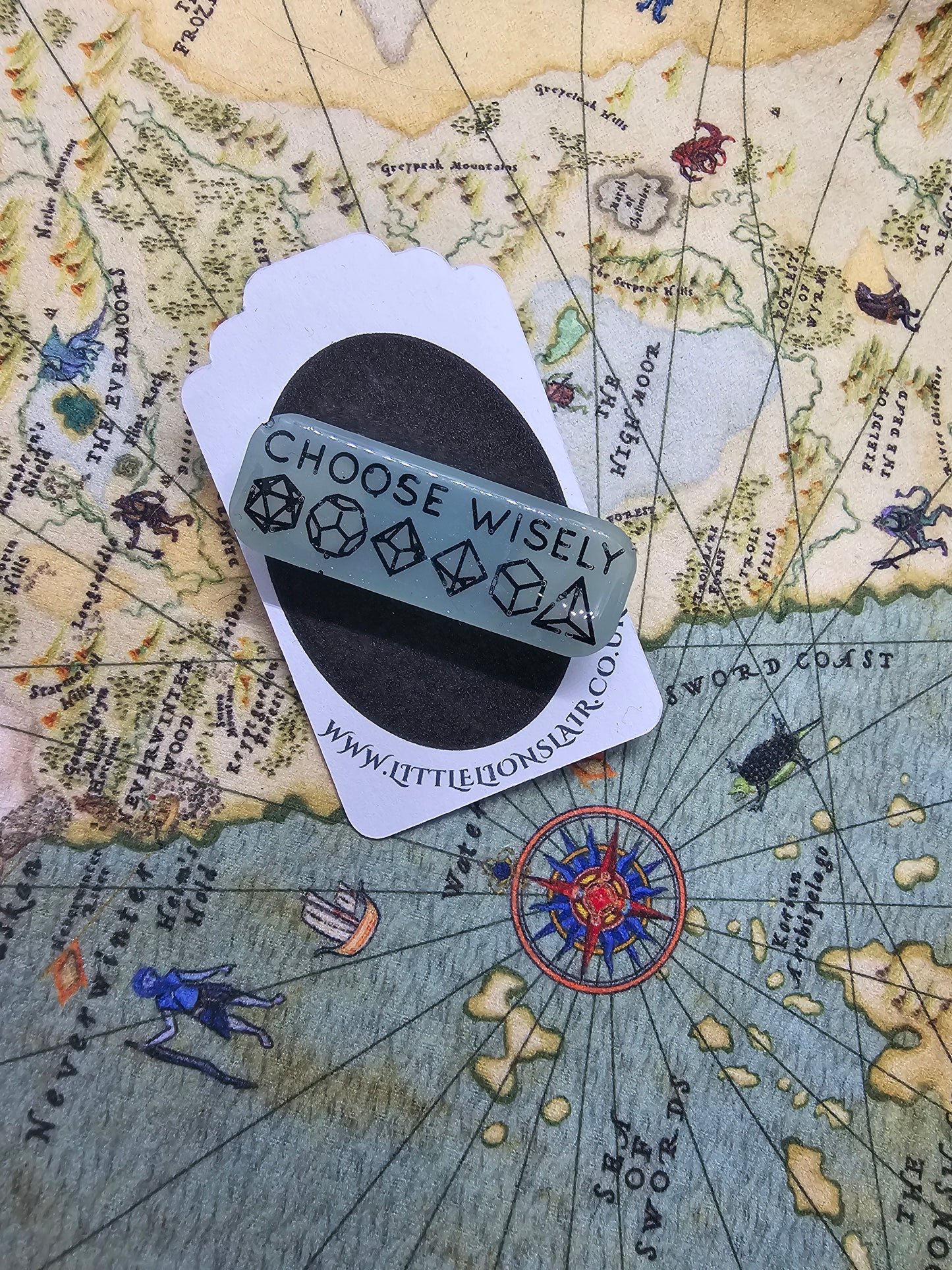 Choose wisely pin badge