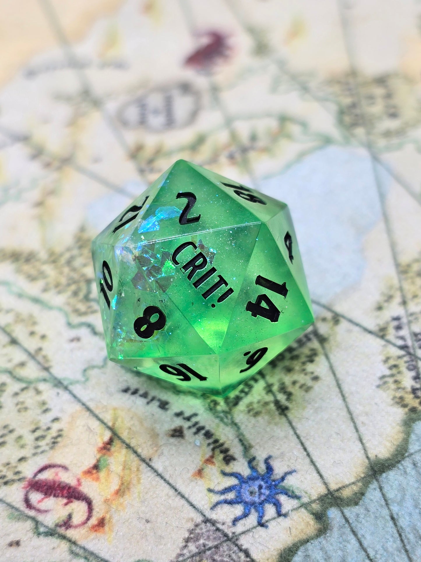 Crit! Shit. Handmade D20