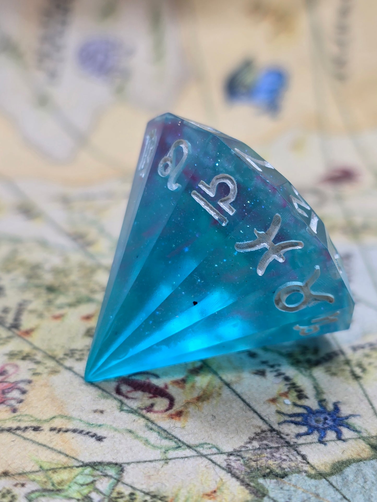 Spirit water zodiac D12 handmade dice