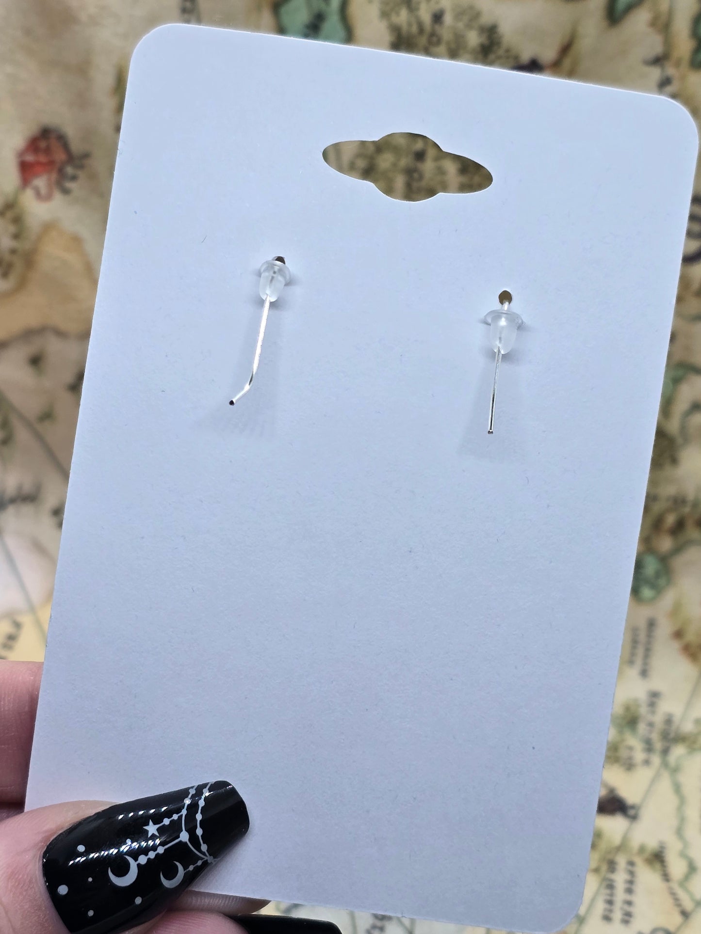 Dice sword earrings!