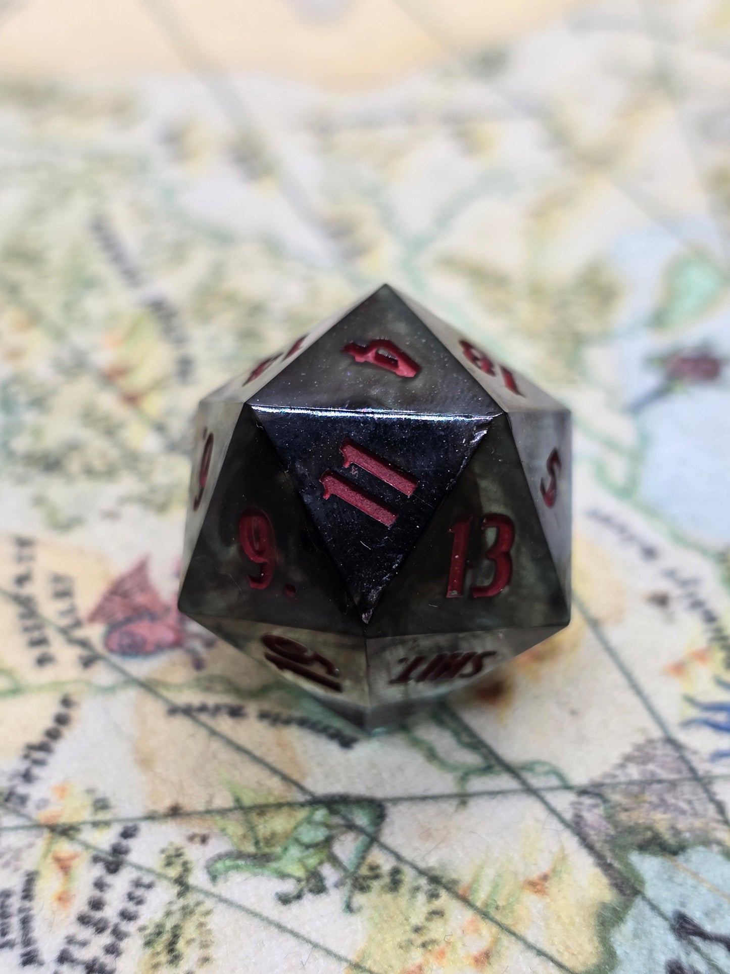 Galactic Crit! Shit. Handmade D20