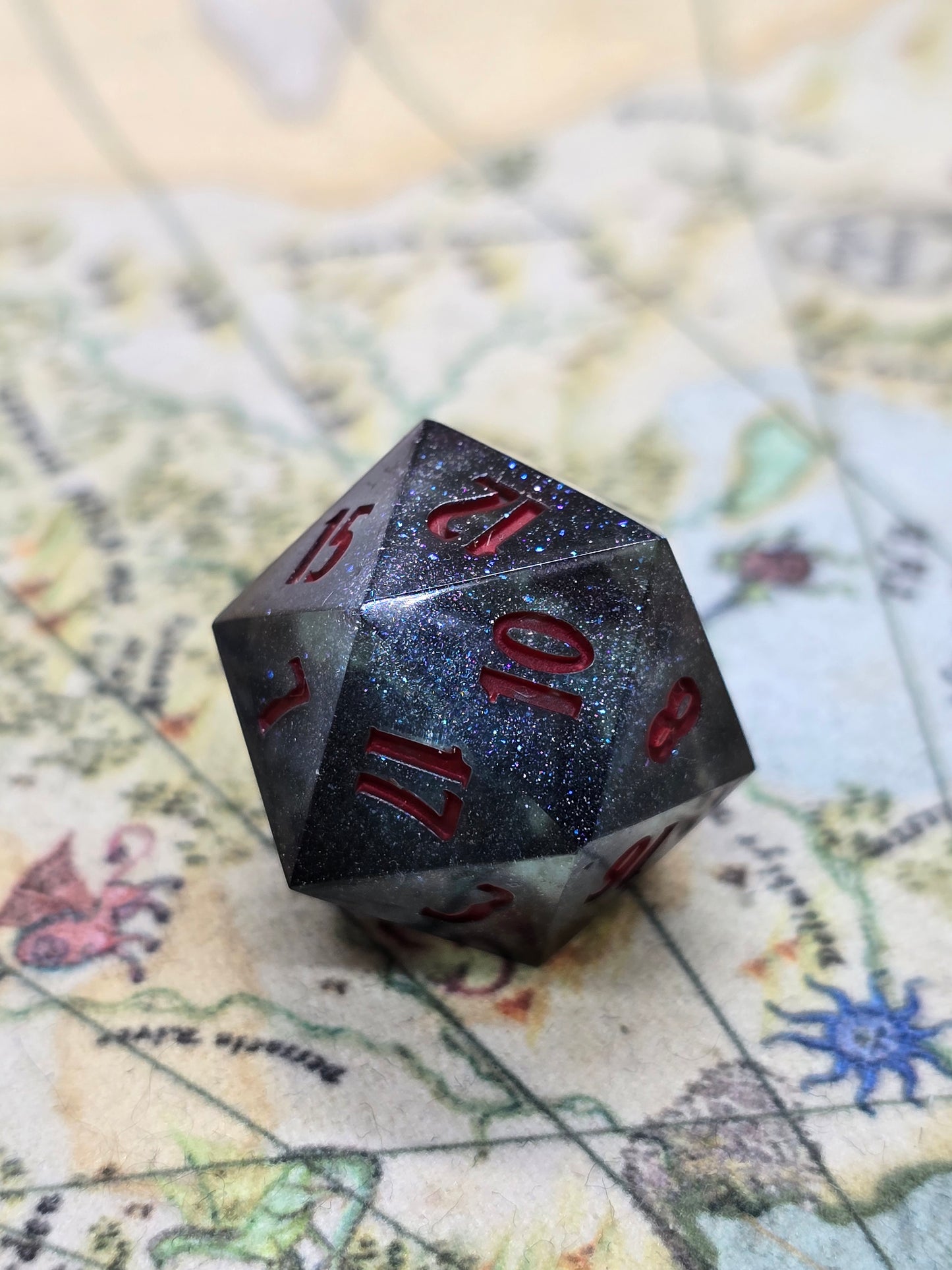 Galactic Crit! Shit. Handmade D20