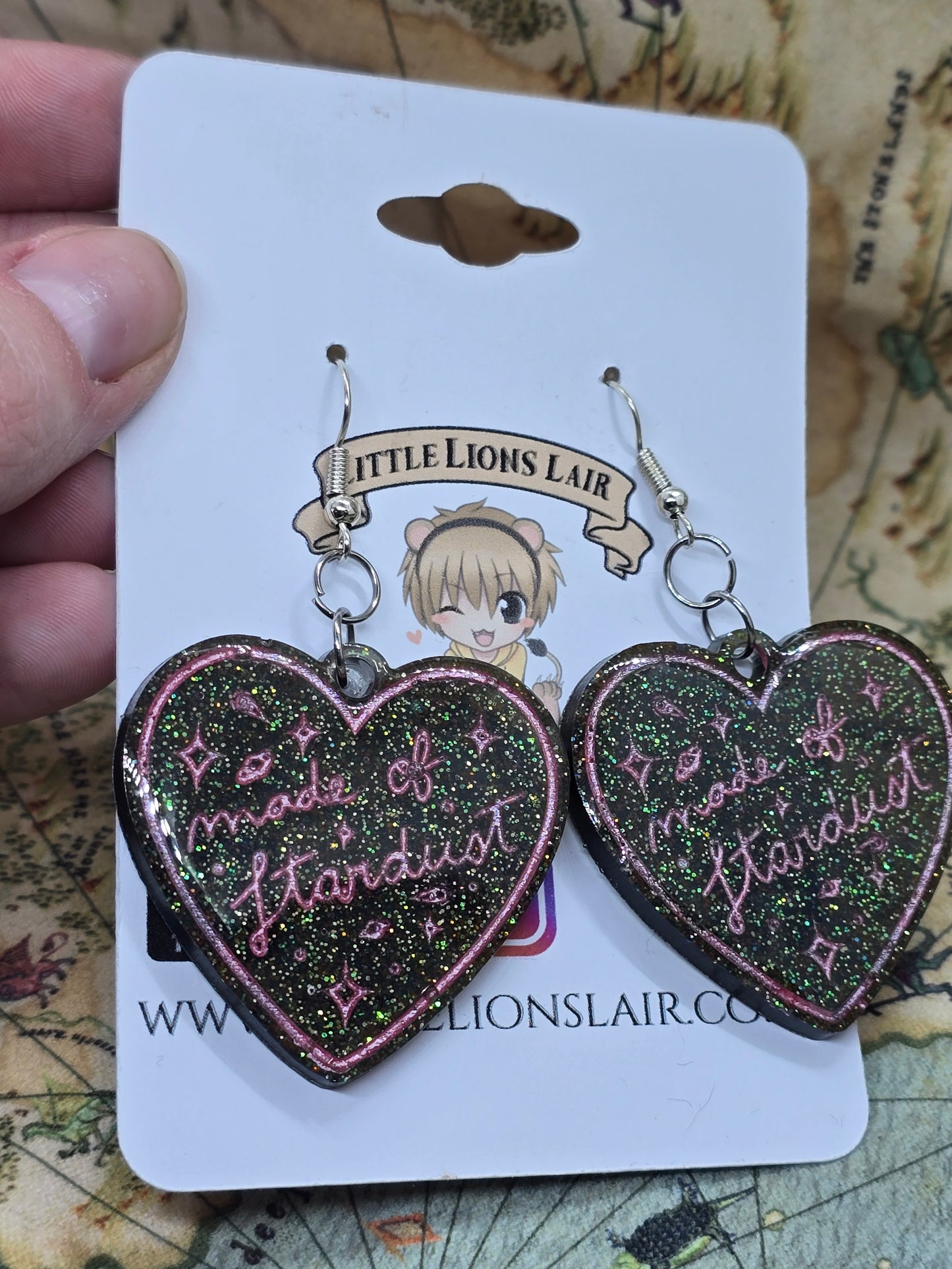 Made with stardust earrings