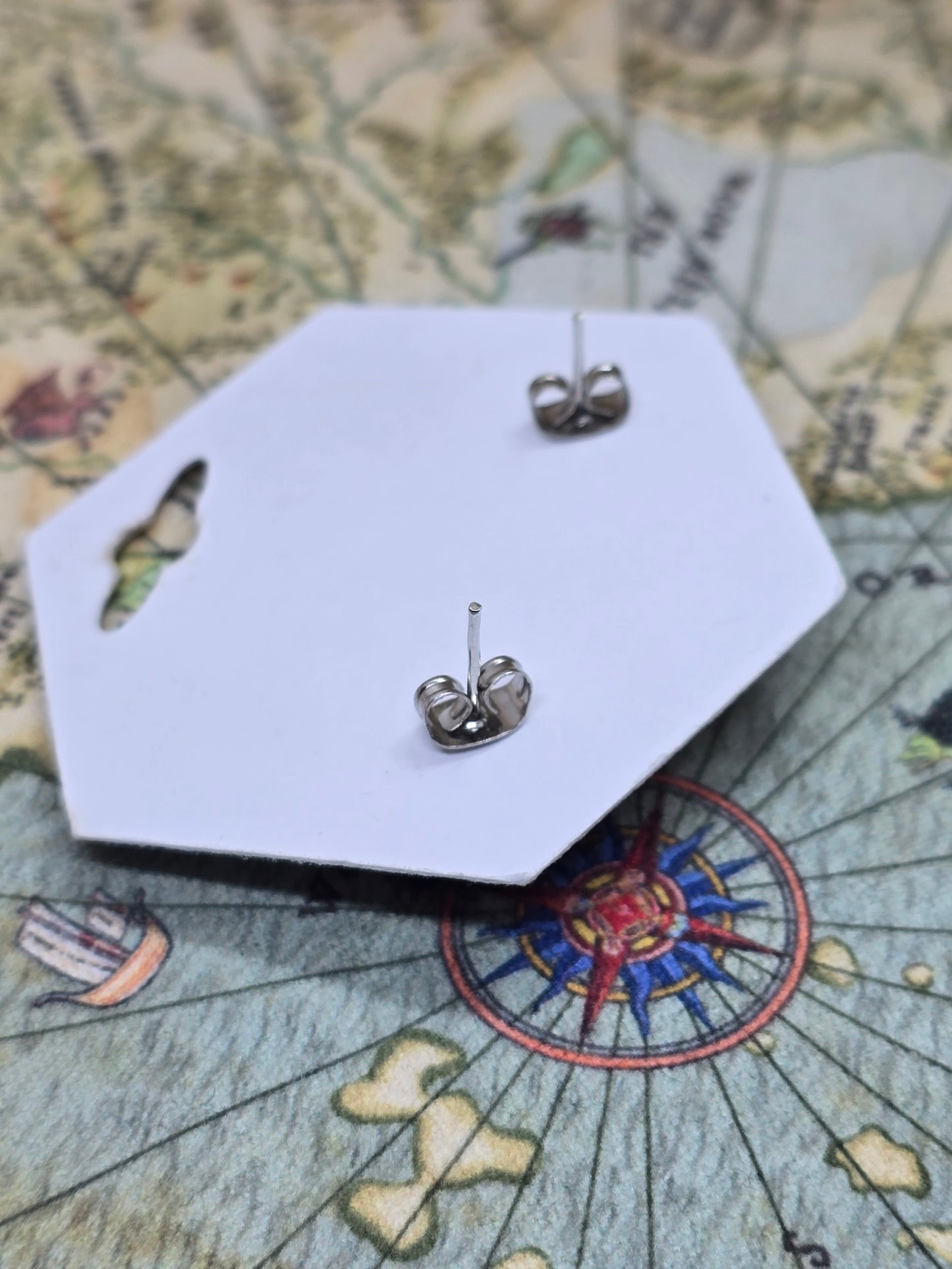 Hockey mask killer earrings