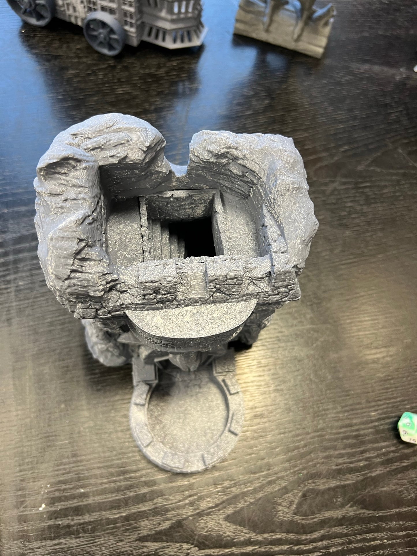 Dwarf Bastion Dice Tower - The Game of Destiny - Txarli Factory