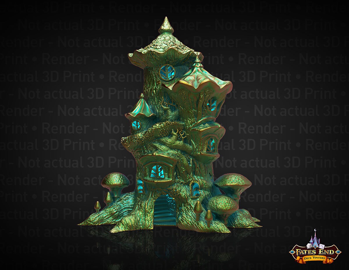 Fates End Fairy Dice Tower - DnD, RPG, Call of Cthulhu, Dungeons and Dragons, Pathfinder, Table Top Gaming