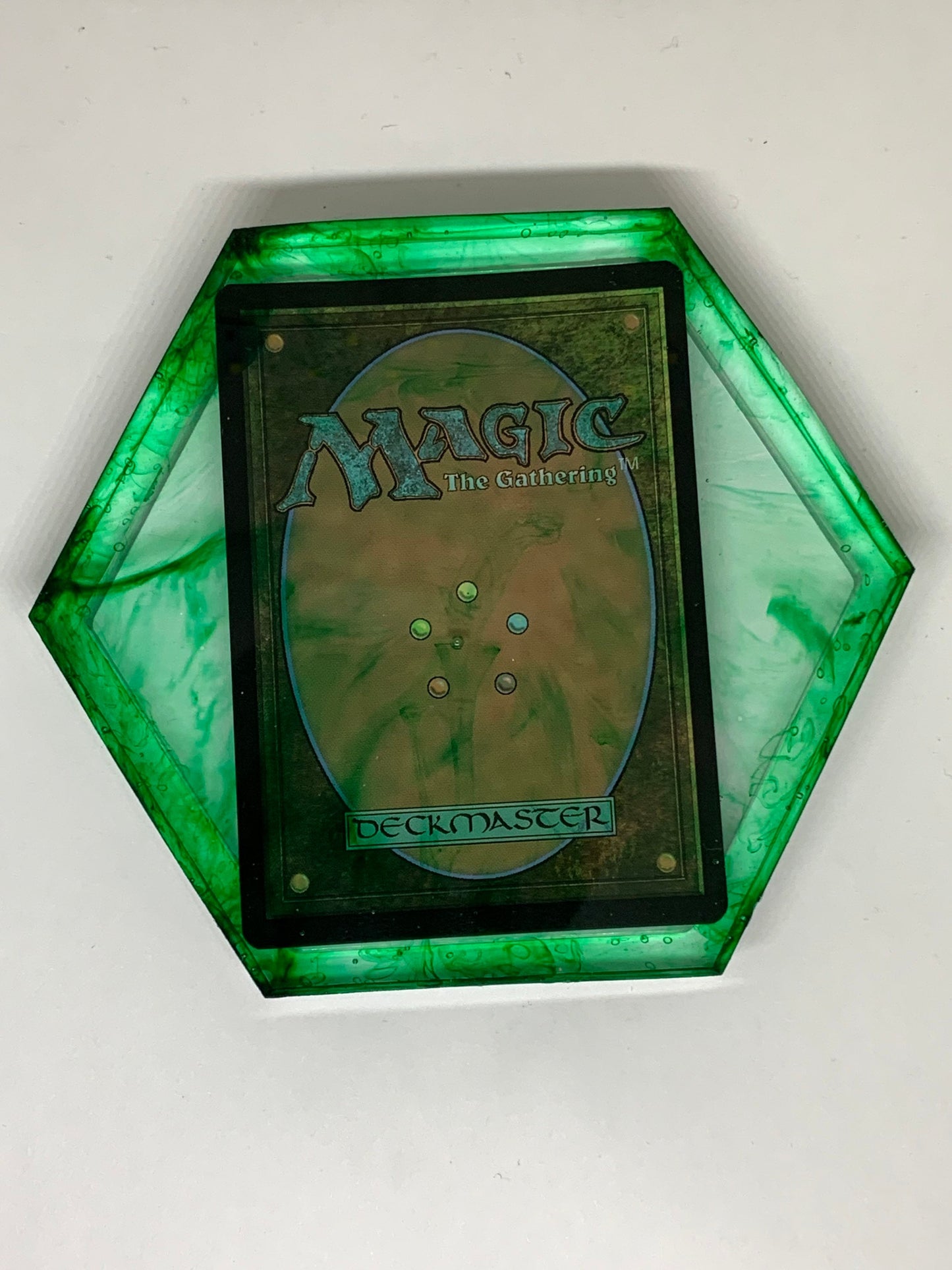Magic the gathering resin coaster shiney/ foily land card