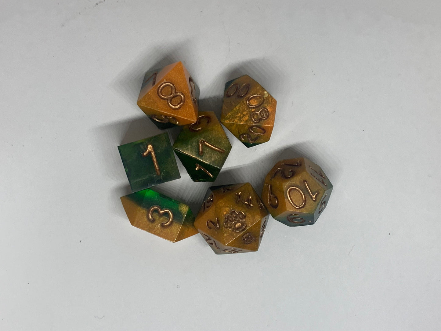 All Hallows’ Eve Handmade Resin Edge Dice Set