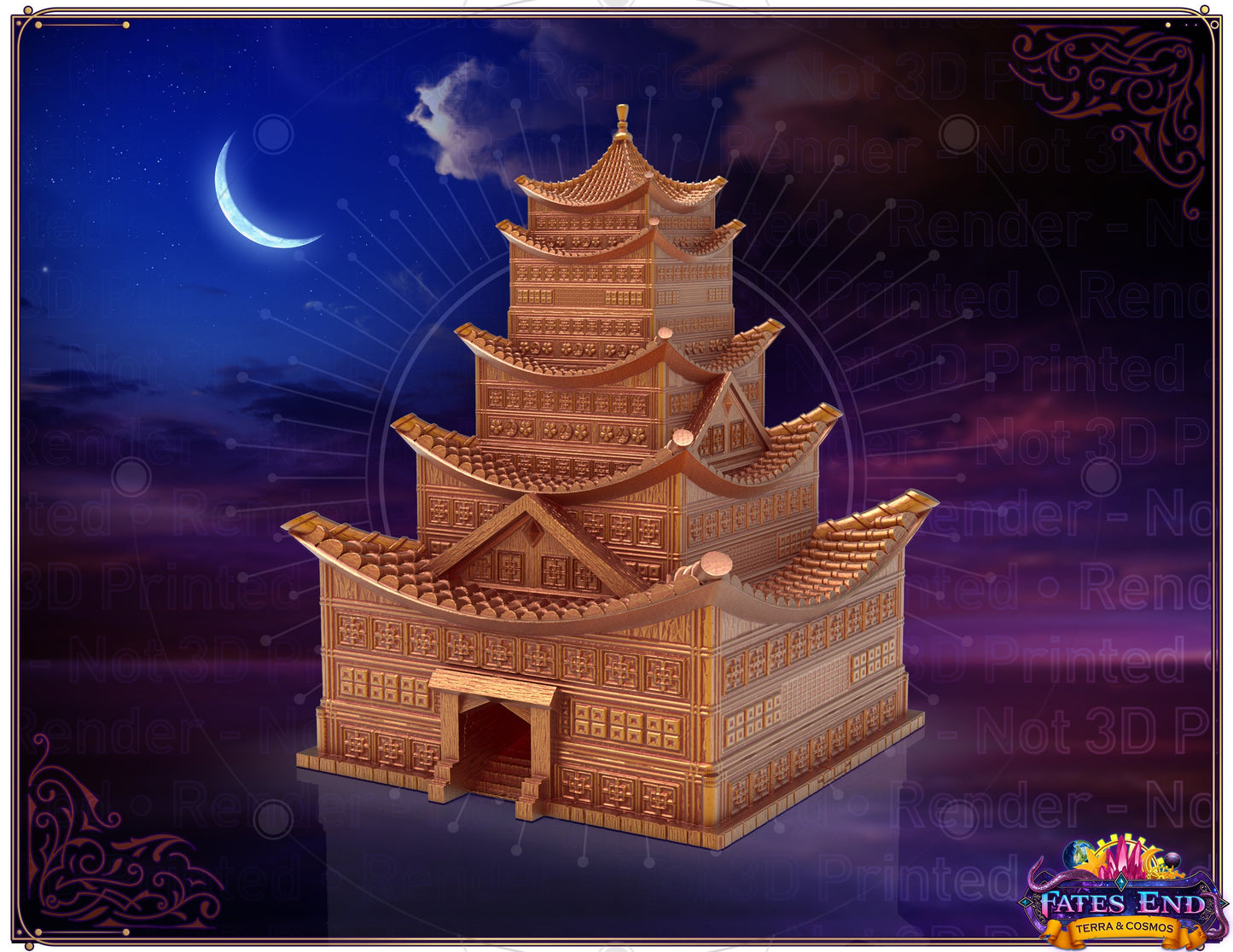 Pagoda Fates End Dice Tower - DND, RPG, Call of Cthulhu, Dungeons and Dragons, Pathfinder, Tabletop Gaming