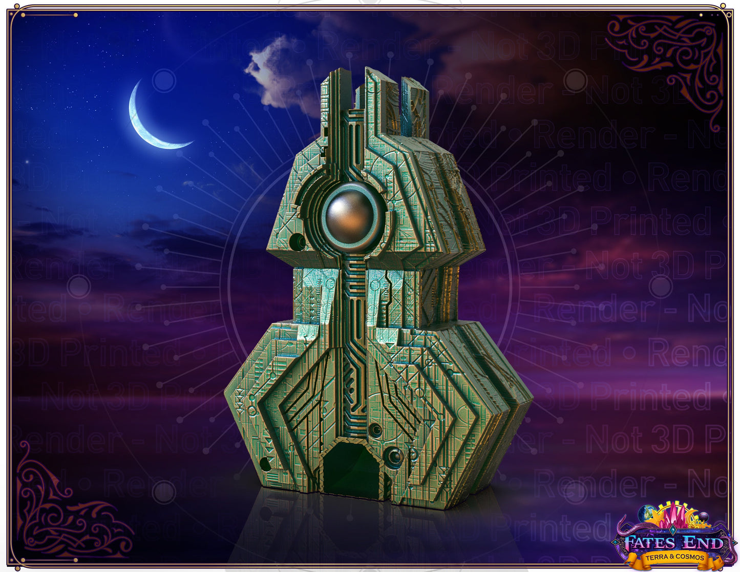 Obelisk Fates End Dice Tower - DND, RPG, Call of Cthulhu, Dungeons and Dragons, Pathfinder, Tabletop Gaming