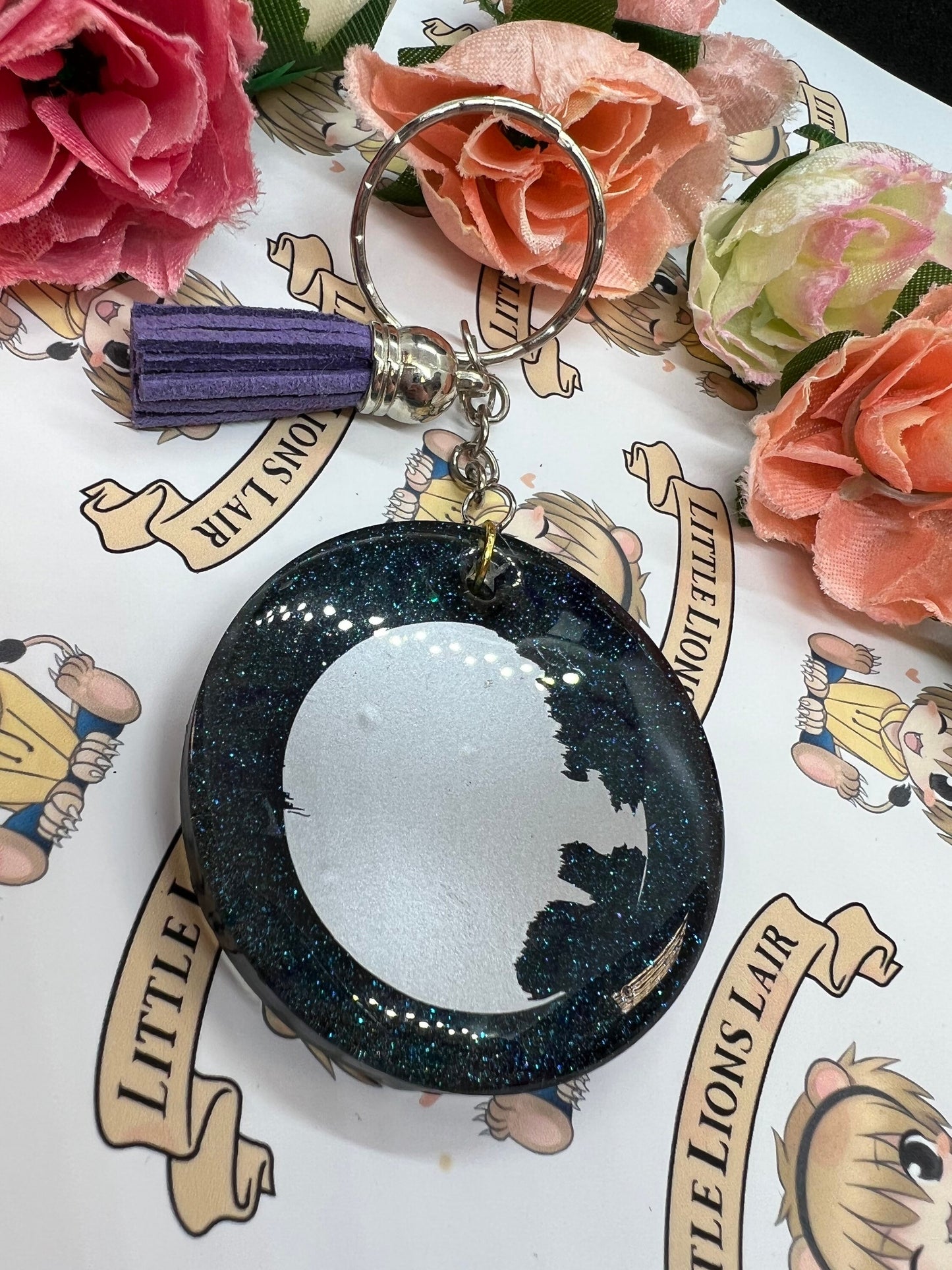 Death Star Galaxy Keychain