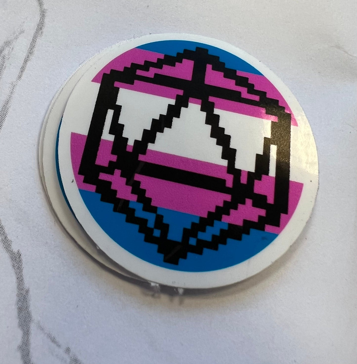 D&D inspired D20 pride flag stickers! LGBTQIA+