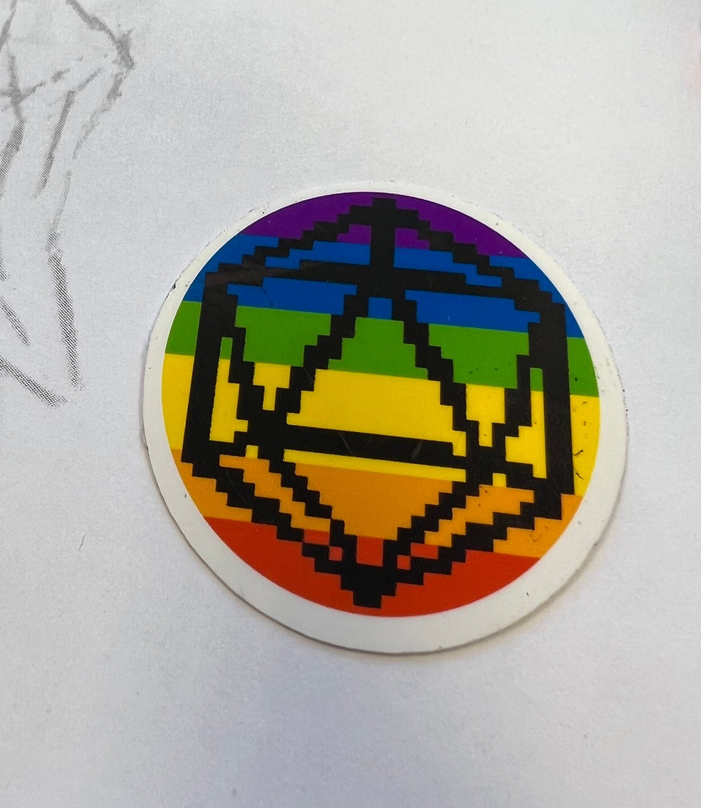 D&D inspired D20 pride flag stickers! LGBTQIA+