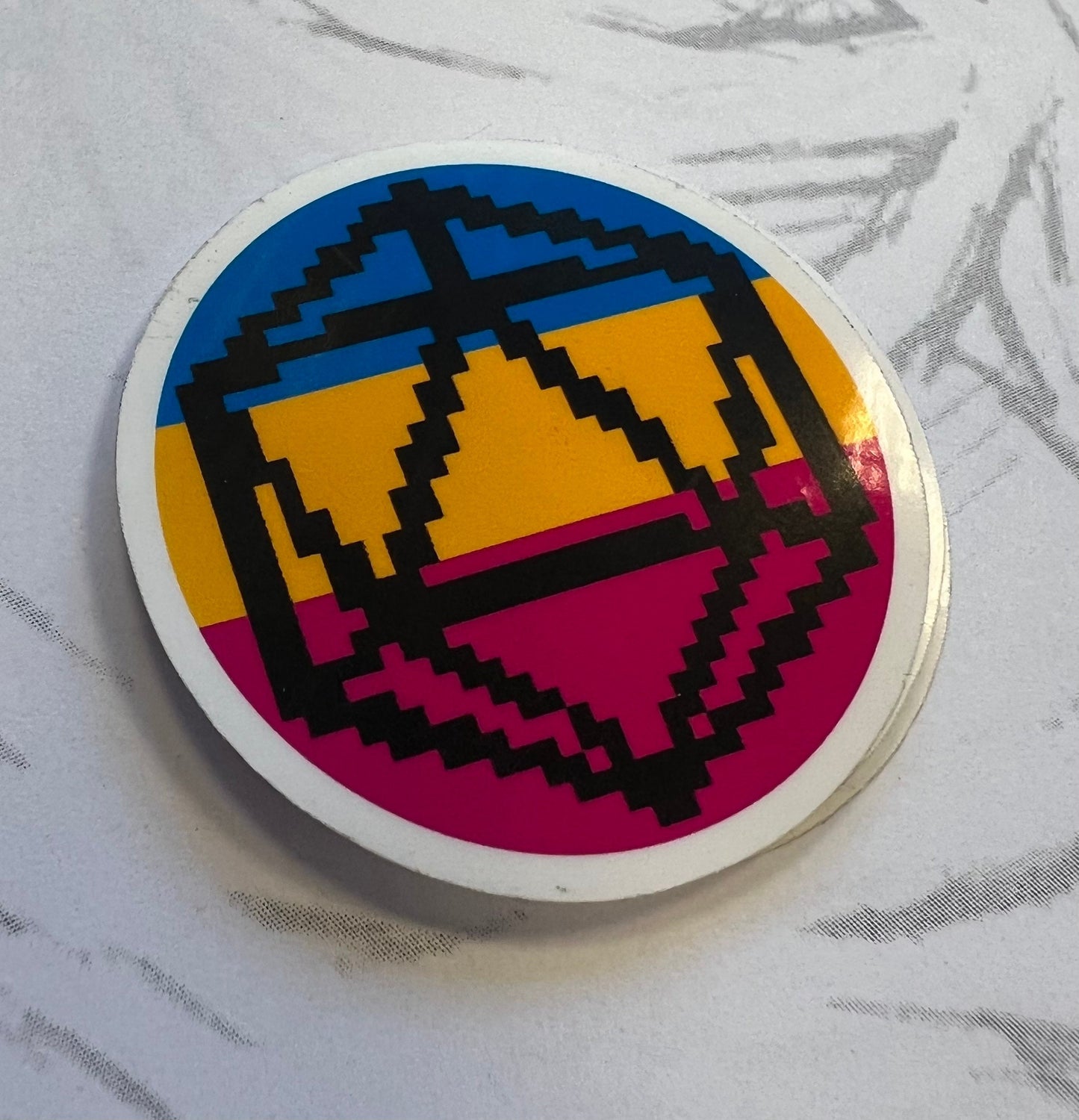 D&D inspired D20 pride flag stickers! LGBTQIA+