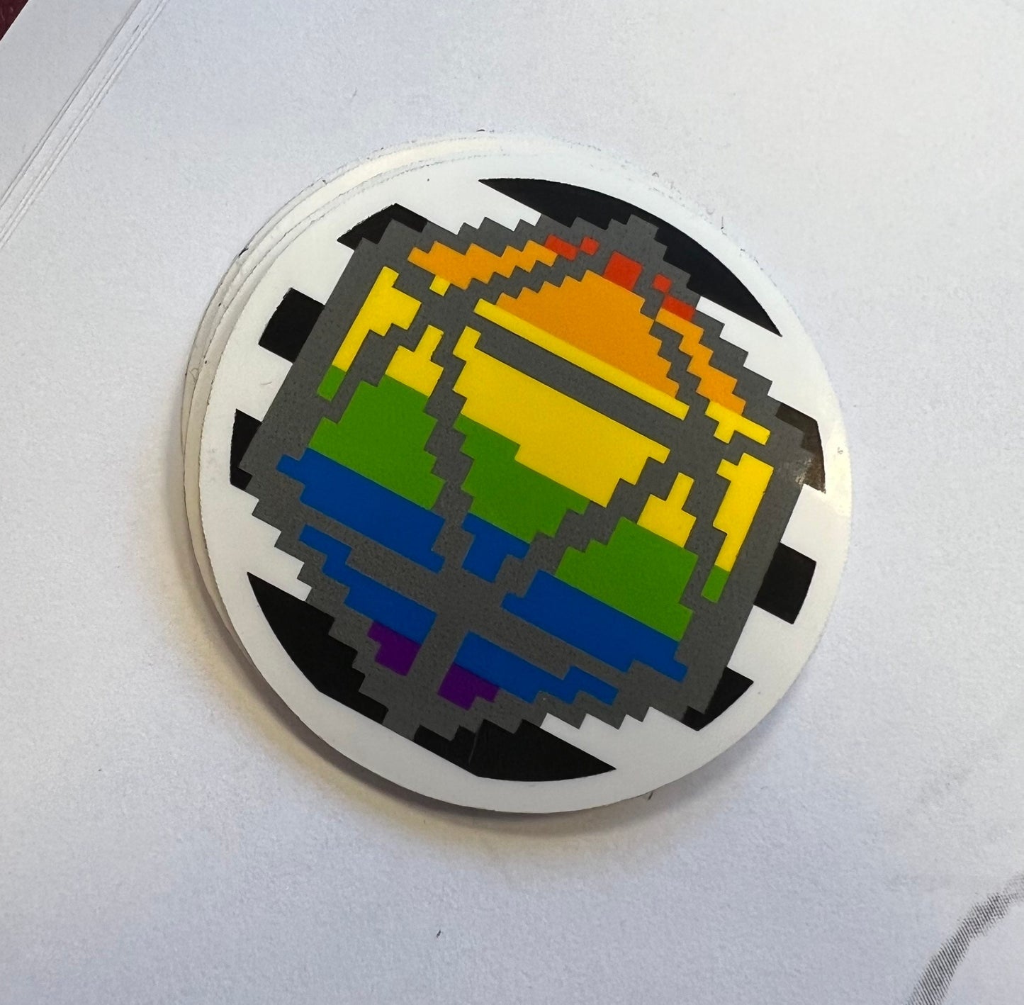 D&D inspired D20 pride flag stickers! LGBTQIA+