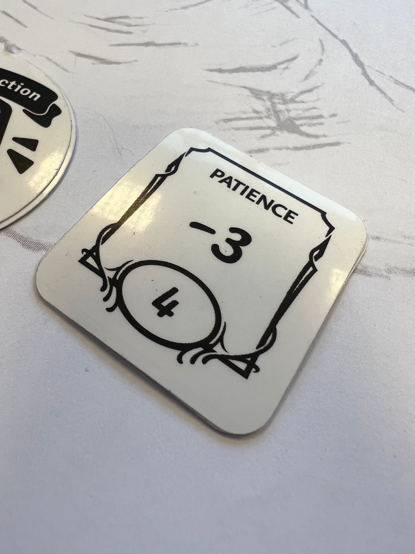 Patience -3, Fun D&D stat sticker