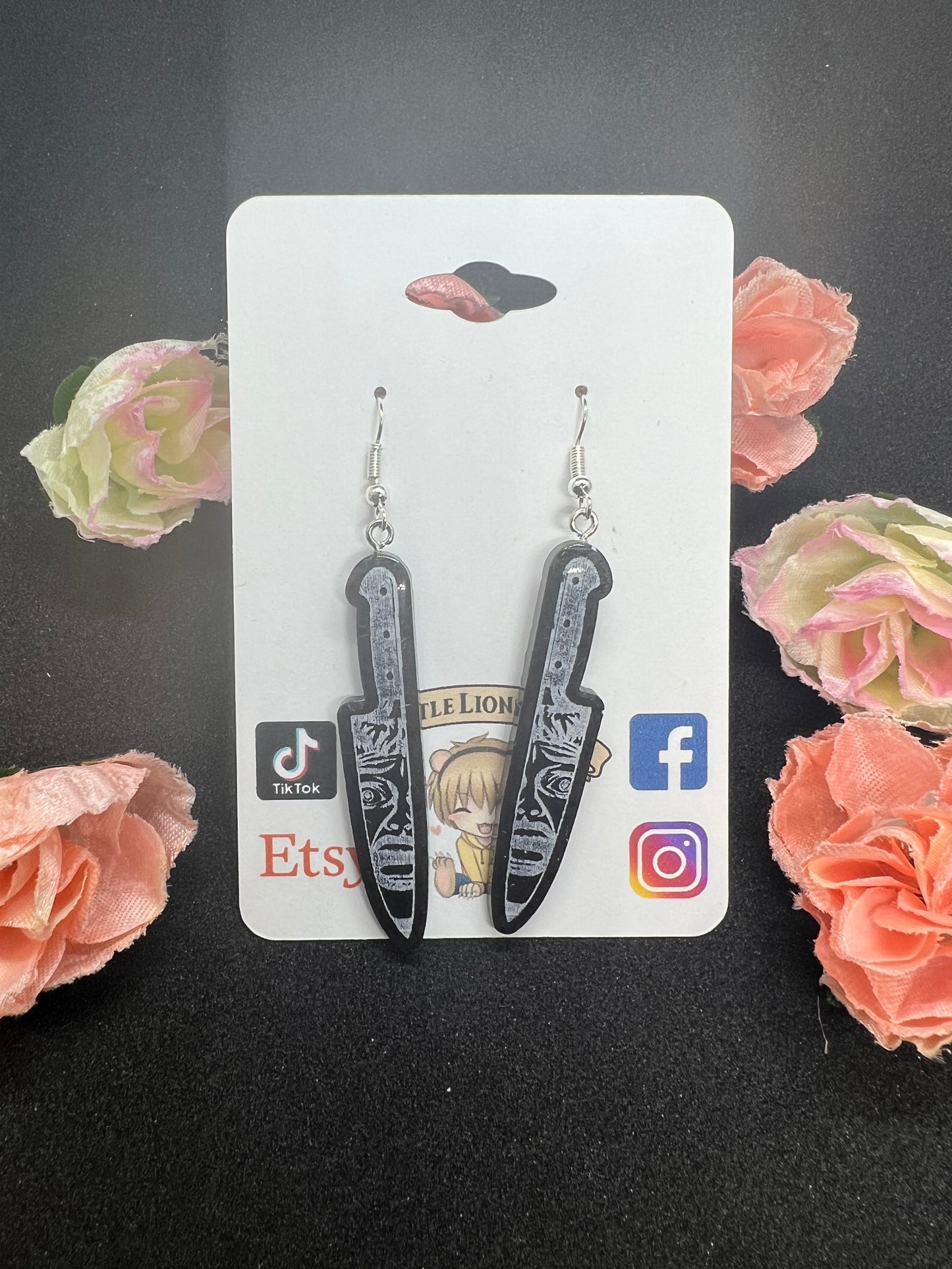 Psycho Killer Handmade Resin Earrings