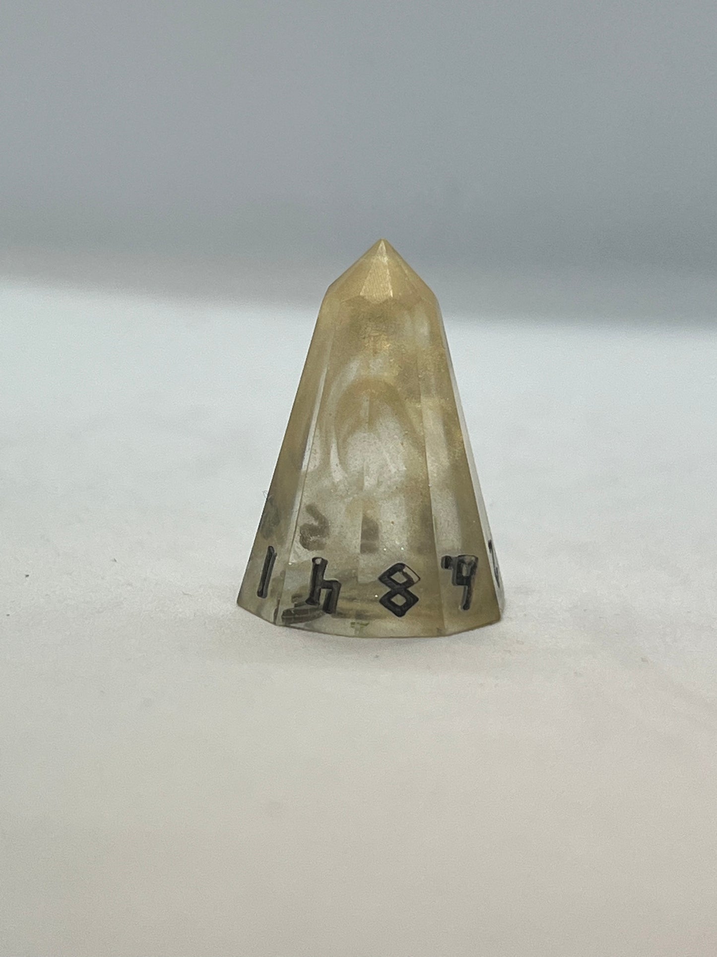 Ghost FireBolt D10 Handmade Resin Dice