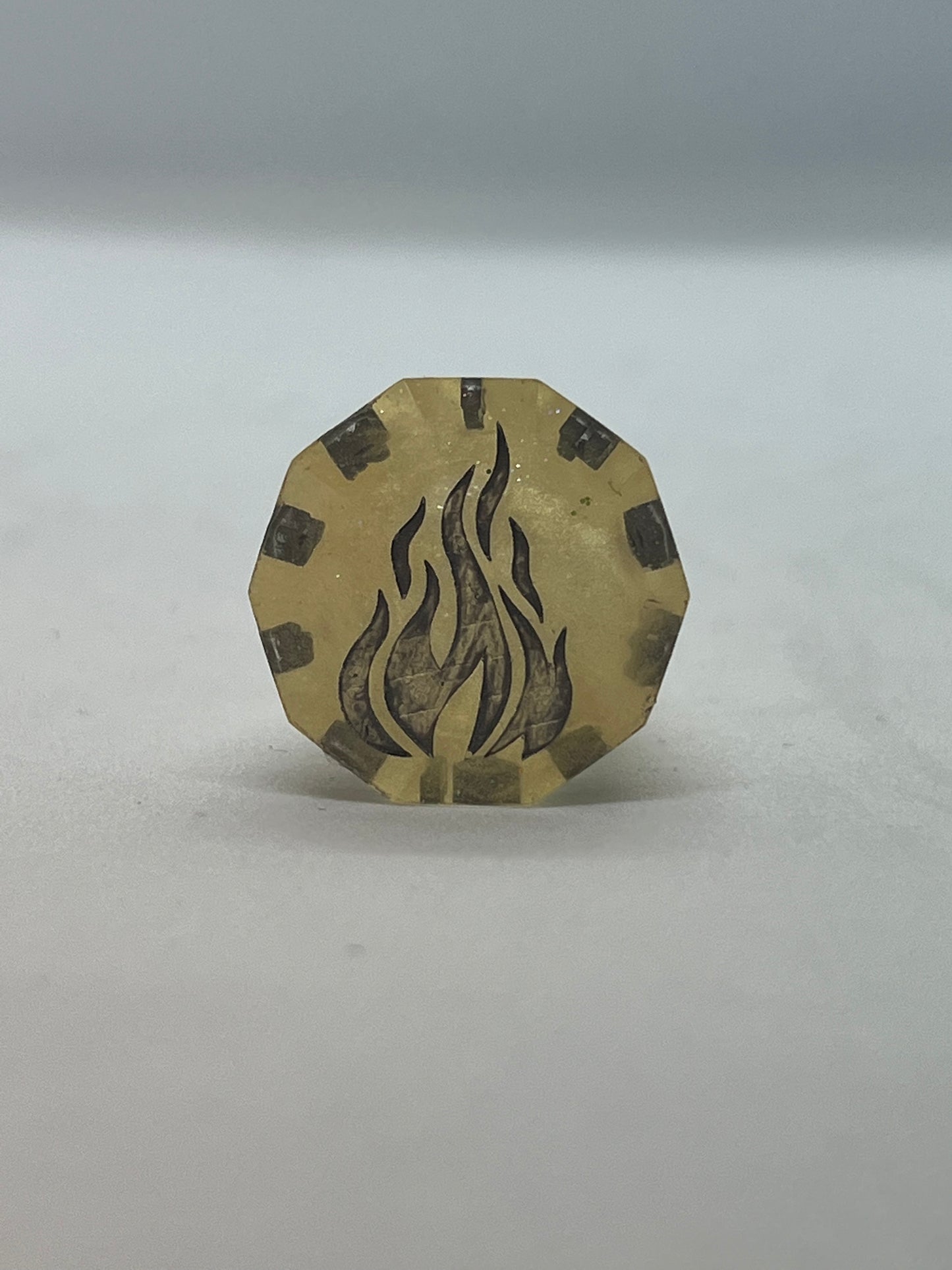 Ghost FireBolt D10 Handmade Resin Dice