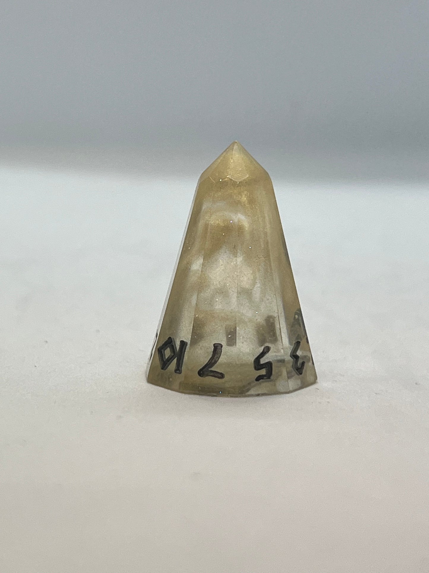 Ghost FireBolt D10 Handmade Resin Dice