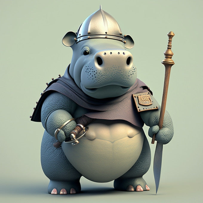 Hippo Fantazoor Chibi Miniature