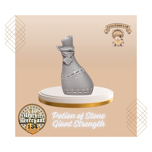 Potion of Stone Giant Strength Potion Bottle Dice Holder