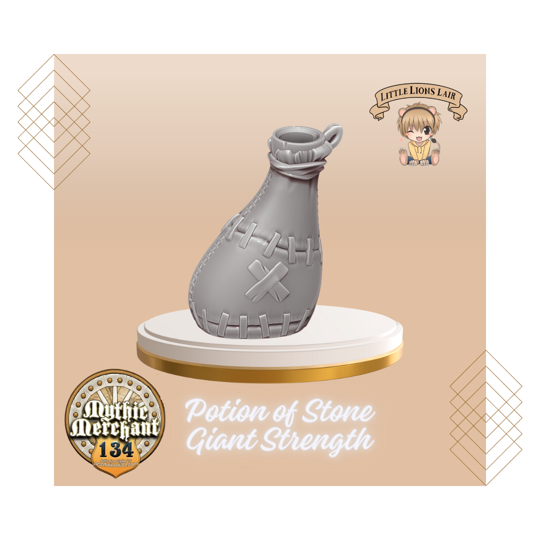 Potion of Stone Giant Strength Potion Bottle Dice Holder