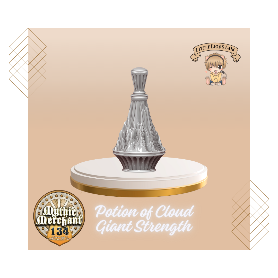 Potion of Cloud Giant Strength Potion Bottle Dice Holder