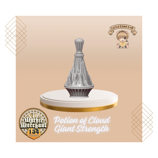 Potion of Cloud Giant Strength Potion Bottle Dice Holder