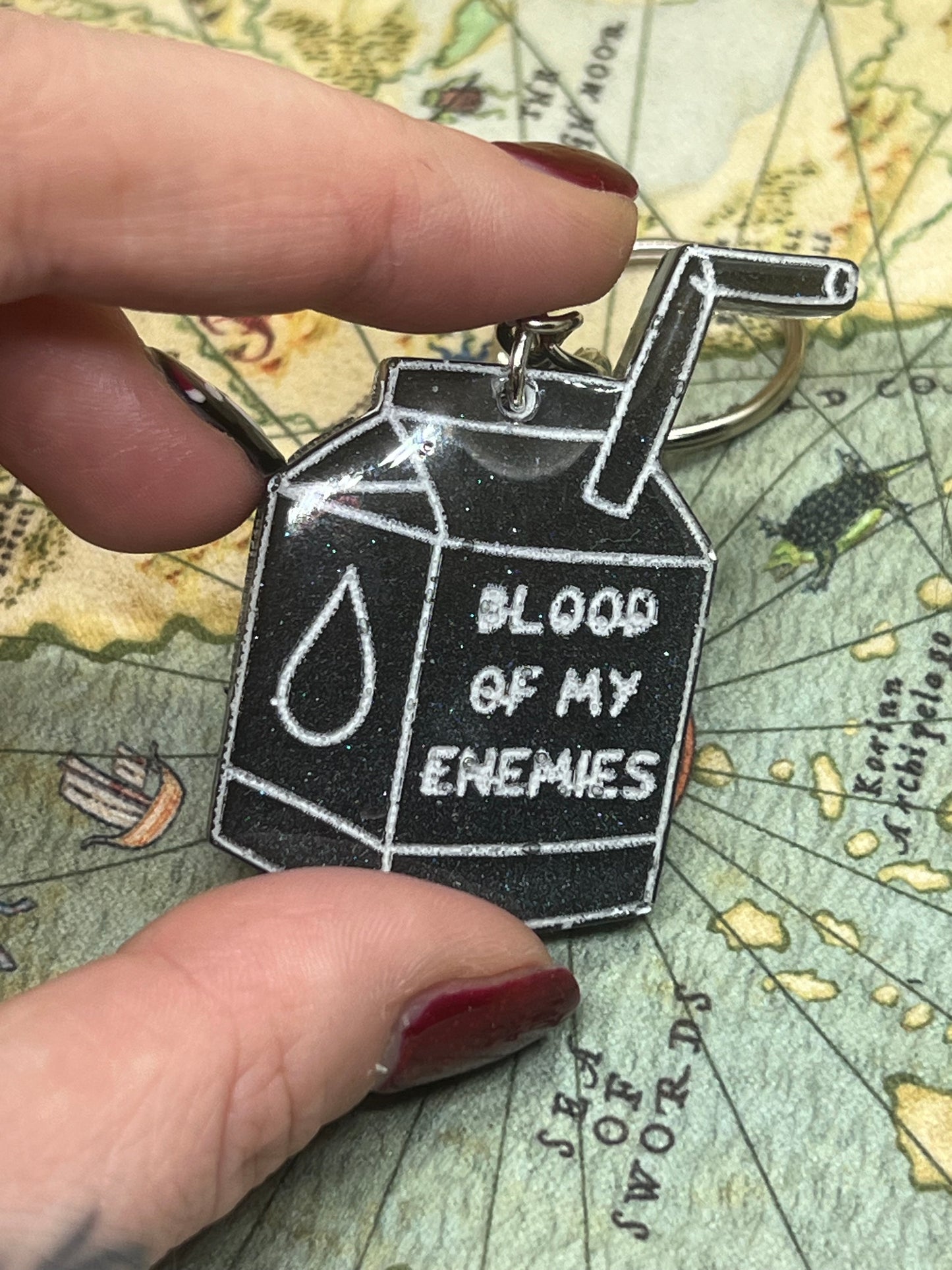 Blood of my enemies keychain