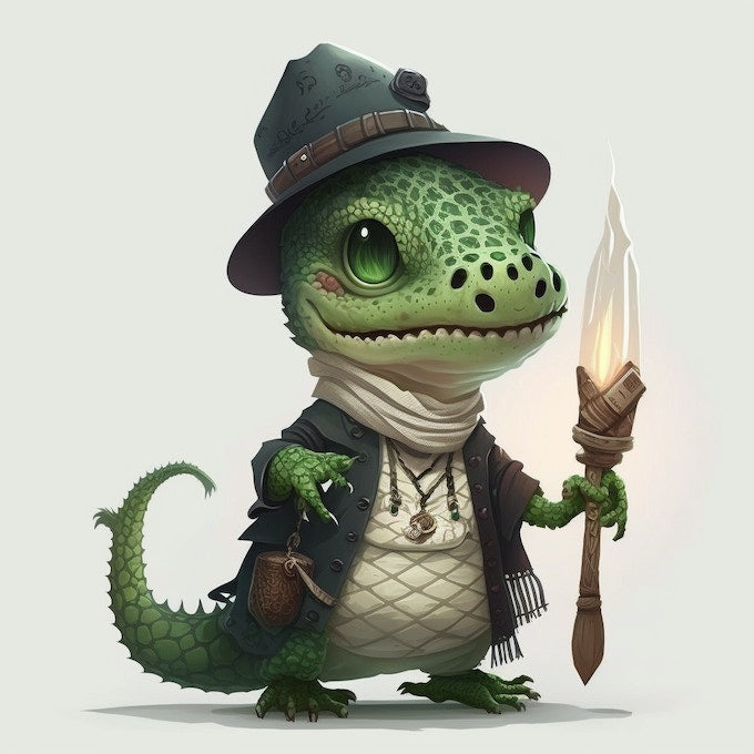 Lizard Fantazoor Chibi Miniature