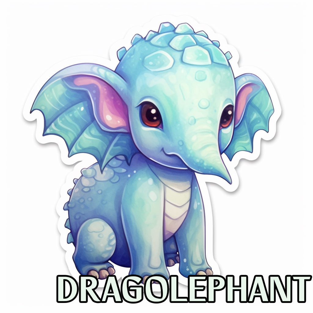 Dragonephant Dragonimals Resin Minatare