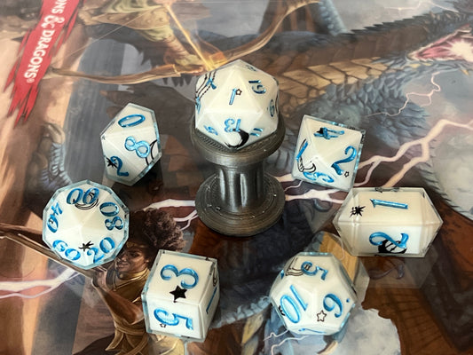 Astral Elves Wishes Handmade Sharp Edge Resin Dice Sets