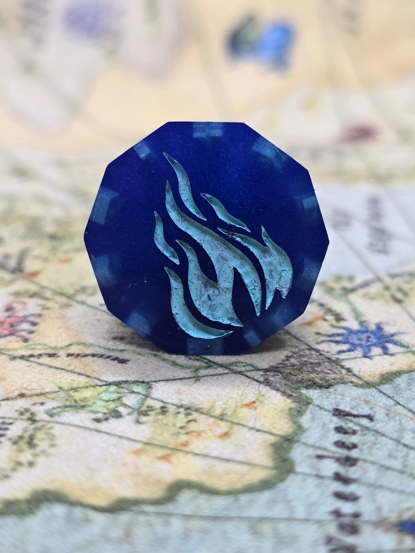 Firebolt D10 handmade dice