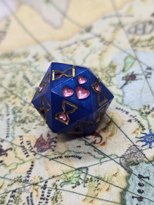 Blueberry death save handmade dice