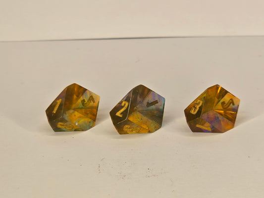 Stained glass handmade D3 set