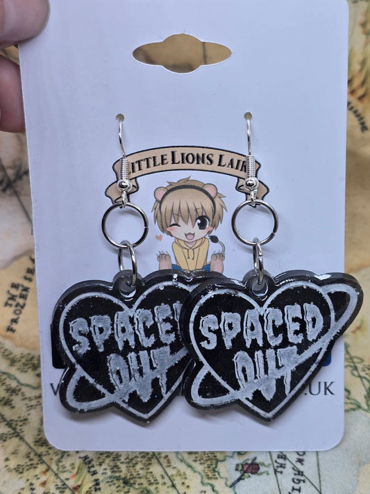 Spaced out dangle earrings