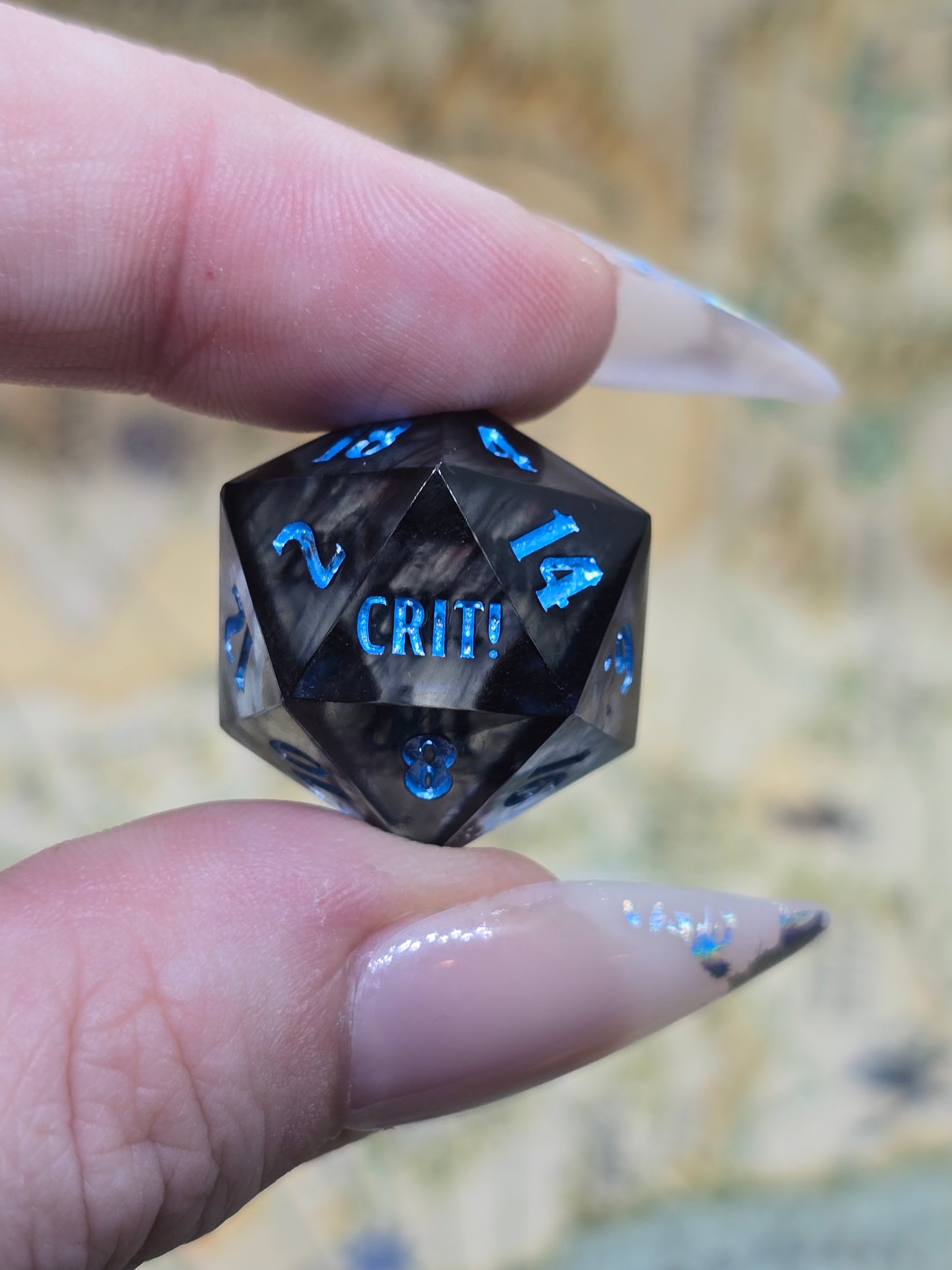 Dark night handmade crit/shit D20