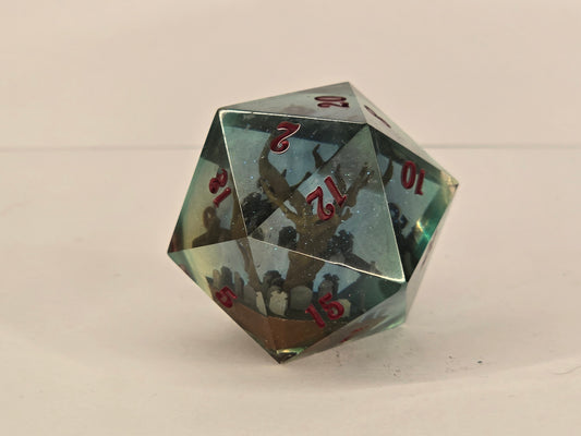 Grave keeper handmade 35mm chonk D20