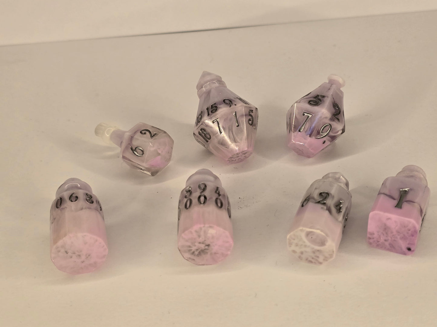 Pastel prettys handmade potion bottle dice set