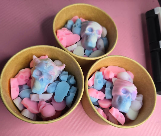 Baby powder Skull Scoopie Wax Melt Pot