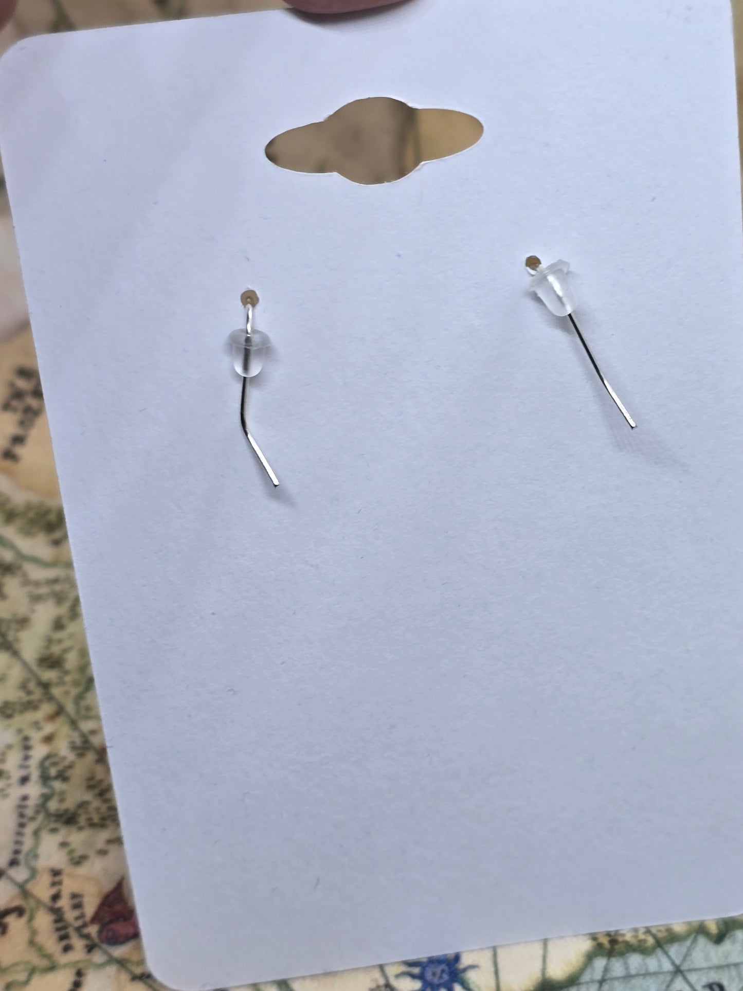 Ghost face knife earrings