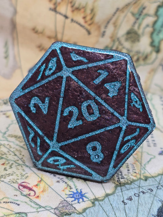 Mint choc chip inspired D20 phone grip