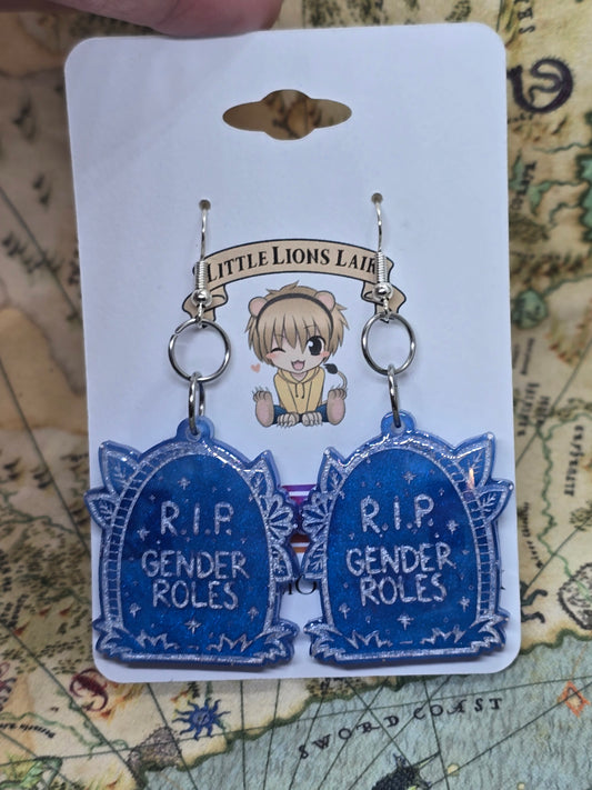 R.I.P gender roles earrings