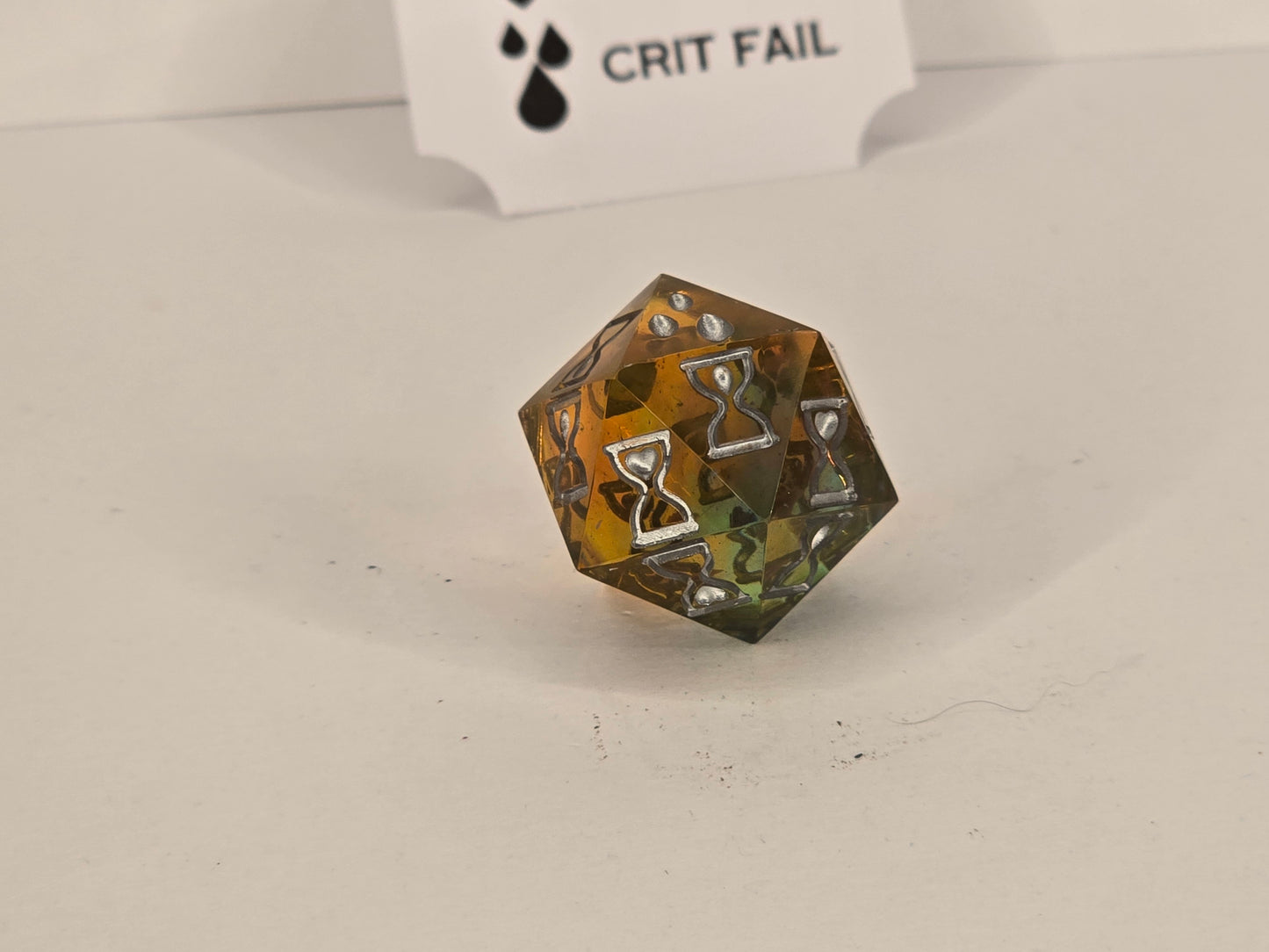 Rainbow handmade death save dice